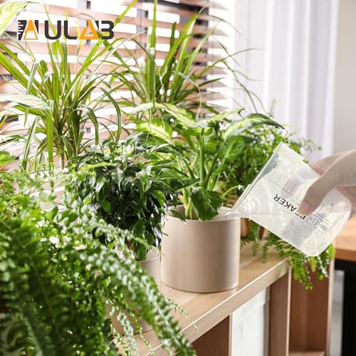 ULAB Scientific Stackable Graduated Plastic Beakers, 12pcs of Vol.30ml(1.01oz), with Easy-to-Read Printings in Black, UBP1020