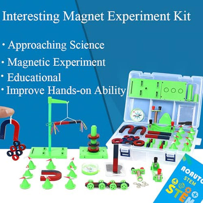 Magnetic Science Kit Physics Electromagnet Experiment Lab Magnets for Kids