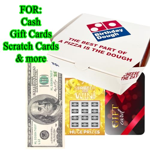 Birthday Dough Money Gift Box – Funny Mini Pizza Box Cash Holder – Unique Birthday Gift for Teens, Kids, Men, Women – Gag Gift for Money – Pizza Party Gift Idea - color: 2 Pack Birthday Dough