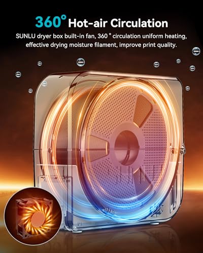 SUNLU 3D Printer Filament Dryer Boxer S1 Plus, Grey - color: Grey