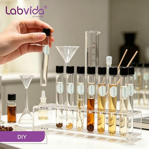 40pcs 30ml Serological Test Tubes with Black Bakelite Screw Caps - color: 40pcs of Vol.30ml with black screw caps