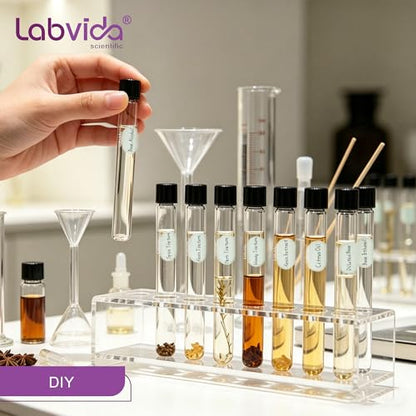 40pcs 30ml Serological Test Tubes with Black Bakelite Screw Caps - color: 40pcs of Vol.30ml with black screw caps