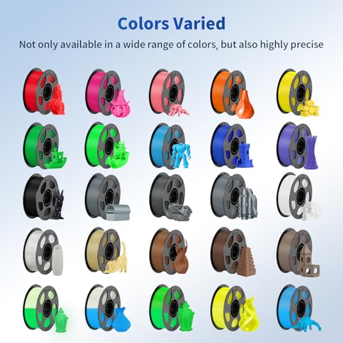 ANYCUBIC 3D Printer Filament PLA Bundle 2KG, Texture Grey+White - color: 2*1kg Pla (Texture Grey & White)