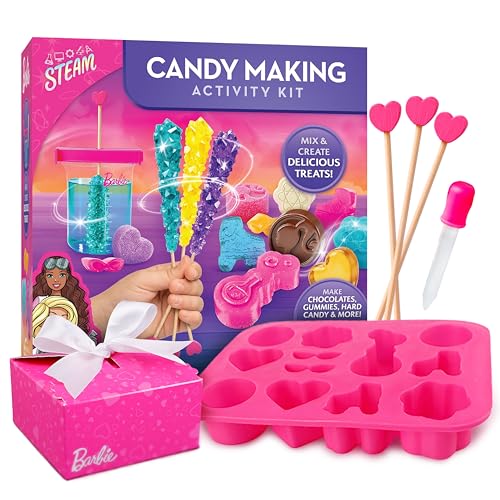 Barbie Candy Making Food Science Kit with 5 Recipes for Kids Ages 8-12