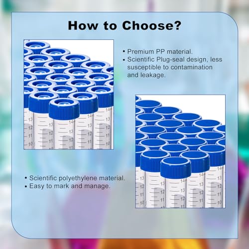 50ml Centrifuge Tubes, 16000 RCF, Flat Top Caps, Racked, 25 Pcs - size: 50ml-Flat Top Cap