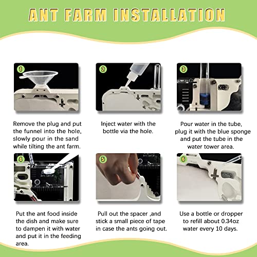 Ant Farm Castle, Ant Farm for Kids, Ant Colony Habitat Science Learning Kit - color: Ant Castle a