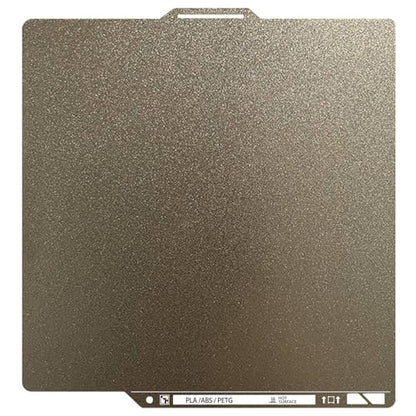 Upgraded Thicker Textured PEI Plate 0.77mm with QR Code for Bambu Lab P1S/P2S/P1P/X1/X1C/A1/X2D 3D Printer, 257x257mm Dual-Textured Plate, Heated Bed Magnetic Flexible Spring Steel PEI Sheet Plate - color: Gold