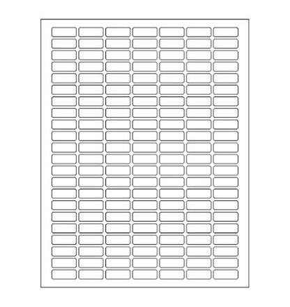Royal Green Printable Rectangle Labels, 1 x 0.375 Inch - 1138 Pack - color: White, size: 1138