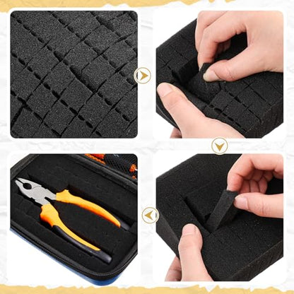 Relaxweex Hard Case with Foam, 7.8 X 6.3 X 3.5 Inch, Blue - color: Blue, size: 7.8 x 6.3 x 3.5 inch