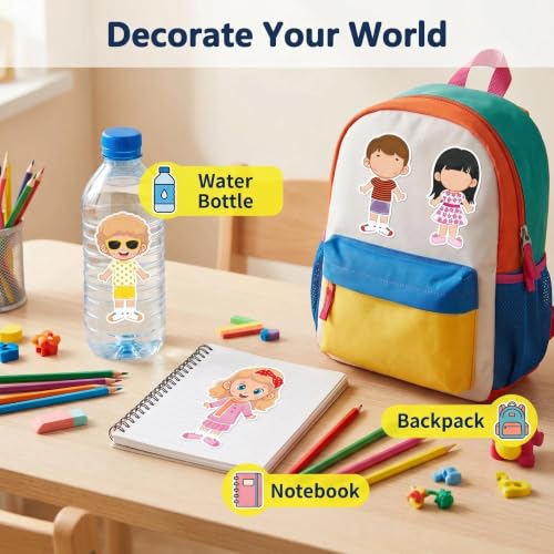 Make a Face & Dress Up Stickers 24 Sheets, Crafts for Kids - color: Dressup/a