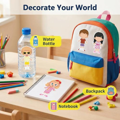 Make a Face & Dress Up Stickers 24 Sheets, Crafts for Kids - color: Dressup/a