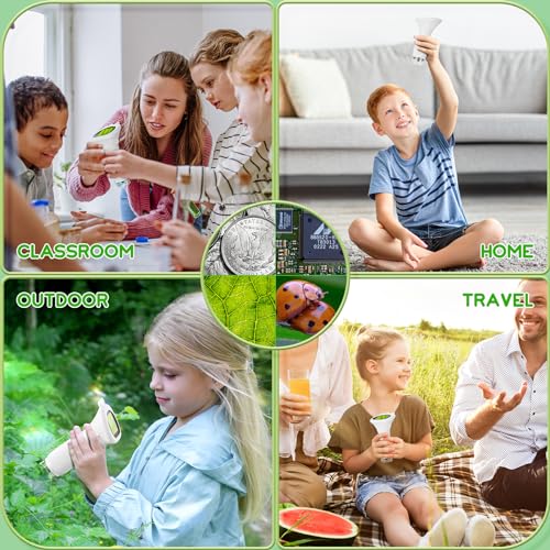 Handheld Microscope for Kids, 2" HD Screen Mini Portable Microscope Camera - color: White