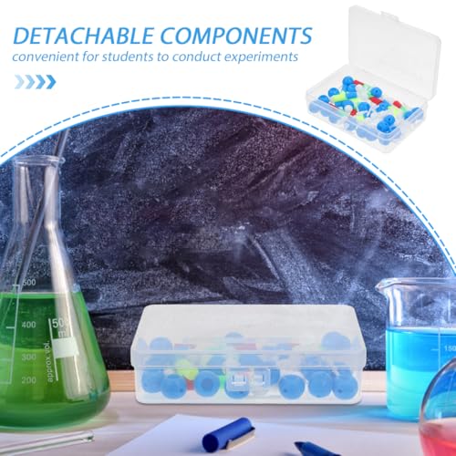 Mobestech DNA Model Double Helix Science Classroom Decor Plastic Molecular Modeling Kit for Genetics and Mutation Learning Detachable DNA Model Kit for Students Biology Teaching
