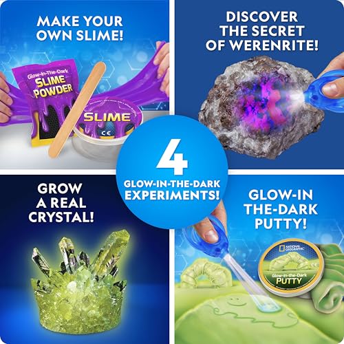 National Geographic Glow-in-the-Dark Mega Science Experiment Kit for Kids - style: Glow in the Dark Science