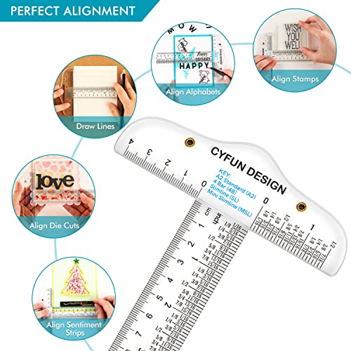 20PCS 6 Inches/15cm Acrylic Clear T-Square Ruler, Inches and Metric, T Square Ruler, Transparent, T Ruler, for Crafting Drafting and General Layout Work Art Framing & Drafting Scrapbooking Crafting - color: 20PCS T-Square Ruler