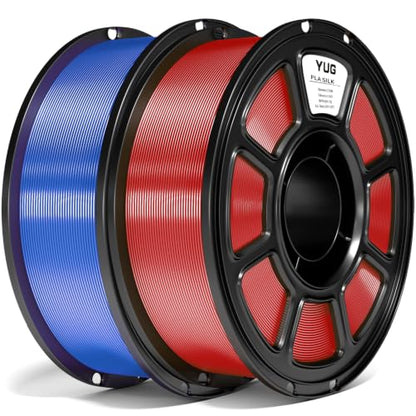 Silk Pla Plus Filament 2KG Bundle, 1.75mm+/- 0.02 mm,Red+Blue - color: A-1kg*2 Red+blue