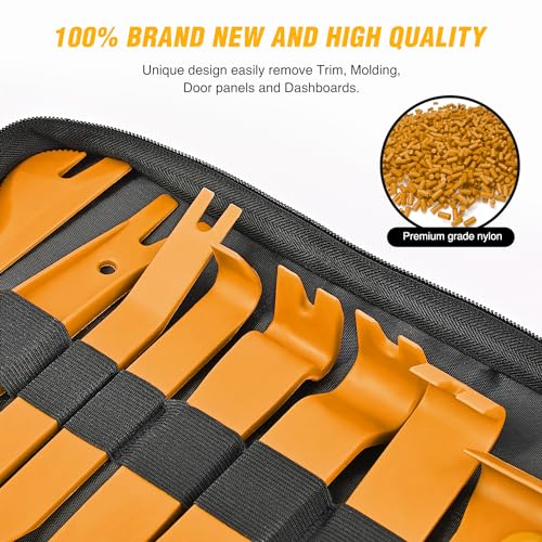 GOOACC 102Pcs Car Push Retainer Clips & Auto Fasteners Assortment - color: 102Pcs Yellow