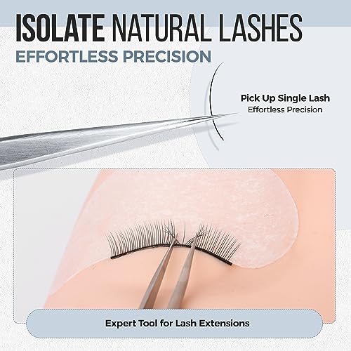 LASHVIEW Lash Tweezer, Vetus Straight Pointed Eyelash Tweezers for Profissional Grafting Eyelash Extension, Stainless Steel Needle Nose Tweezers for Lash Extension Stickers Precision Electronics, ST11 - size: ST11