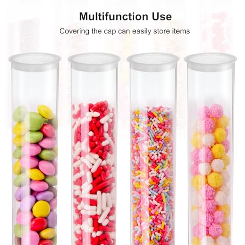 PATIKIL 5.9"x1.7" Clear Storage Tubes PC Hollow Rigid Tube with Cap 3Pcs - size: 5.9"L x 1.7"Dia