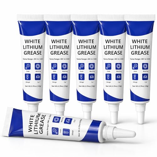 6-Pack 3D Printer Grease Lubricant for Gears Parts, Multi-Purpose Lubricant Grease for FDM 3D Printer Parts, Gears, Guide Rails and Lead Screws, Smooth Motion Support, Low Odor Grease Paste, 10g × 6 - style: 3D Printer Grease 10g x 6