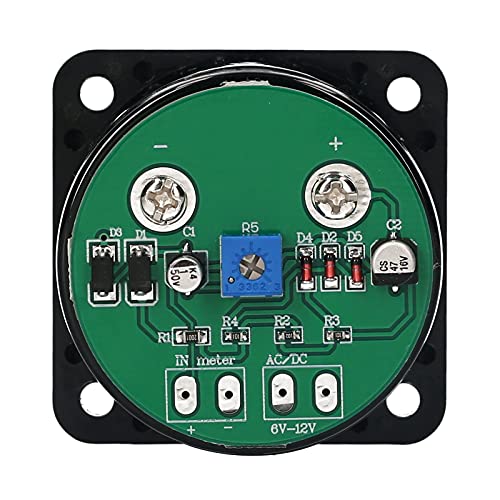 Pongnas 2PCS VU Meters, Multimeter Tester Multimeters with Adjustable Resistor CQ-45-Y for Power Amplifier