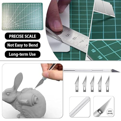 3D Printer Tools Kit,3D Printer Accessories Includes Nozzle Cleaning Kit,Deburring Tool Set
