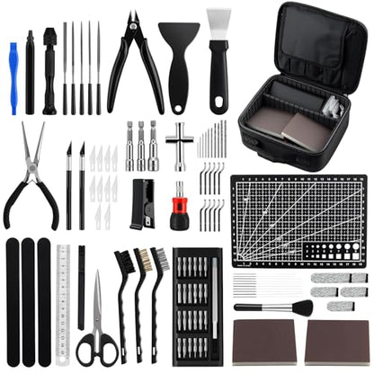 JiGiU 120Pcs 3D Printer Tools Kit with Storage Case, 3D Printer Accessories