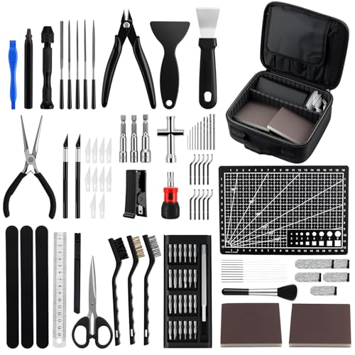 JiGiU 120Pcs 3D Printer Tools Kit with Storage Case, 3D Printer Accessories