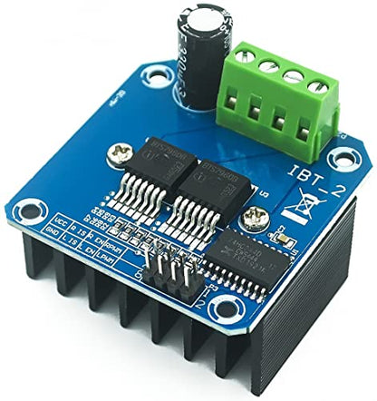 WWZMDiB BTS7960 DC Motor Driver Compatible with 43A High Current Dual H-Bridge Motor Controller Board Module for Arduino