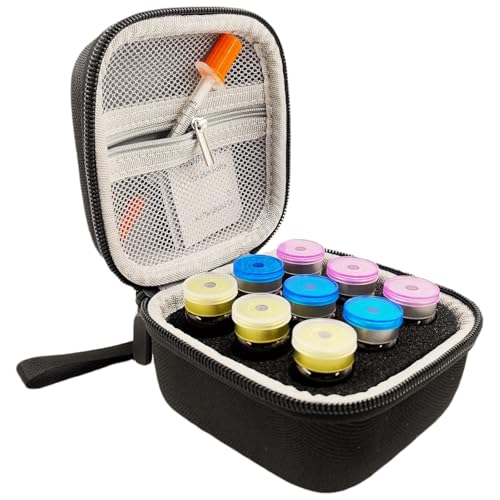 Peptide Case for Fridge, Peptide Case for 5-10ml Vials-9 Slots - size: 10ml-9 Slots