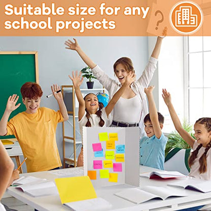 Ctosree 18 Pcs 22 x 38 Inch Tri Fold Poster Board Bulk for Display, White - color: White, size: 22 x 38 inch