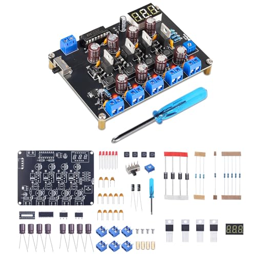 DIY Power Module Soldering Kit, PEMENOL LM2596 Universal 1.5V/3.3V/5V/12V/Adjustable Voltage Output Power Supply Module for School College Electronic Experiments and Testing Lab Use Workshops