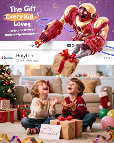 Holyton 5088 Smart Robot for Kids, Programmable Remote Control Robot Toy