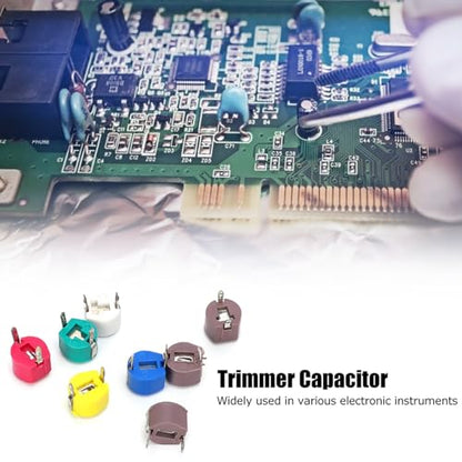 Trimmer Variable Capacitance Capacitor Kit - 80pcs 6mm Trimmer Capacitors (5/10/20/30/40/60/70/120P)