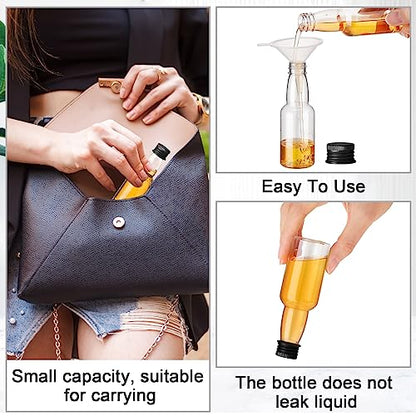 2 oz 120 Pcs Mini Liquor Bottle Plastic Alcohol Bottle, Black - color: Black, size: 2 oz