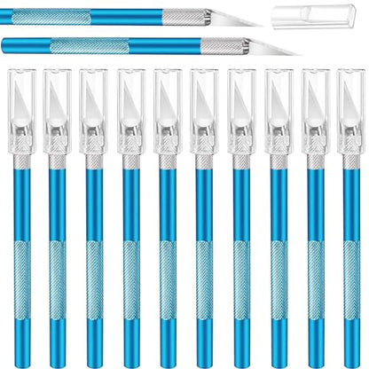 Mudder 15 Pack Exacto Knife Set, Craft Knives Hobby Knife, Blue - color: Blue