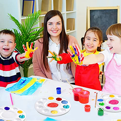 Paint Tray Palette,60pcs Paint Trays for Kids,Plastic Paint Pallet or Pupils to Painting,DIY Craft,Play Party at Home,Kindergarten or School - size: 60pcs