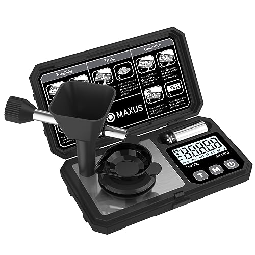 MAXUS Digital Milligram Scale, 50g x 0.001g, 50g Calibration Weight