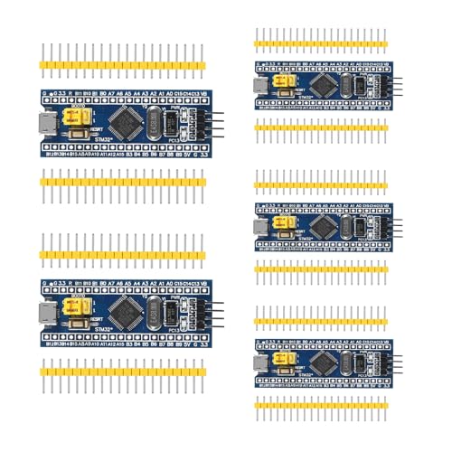 5PCS STM32F103C6T6 ARM STM32 Minimum System Development Learning Board Module - size: 5PCS
