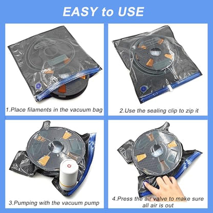 30pcs 3D Printer Filament Storage Bags Kit (12.6 * 13.4in)