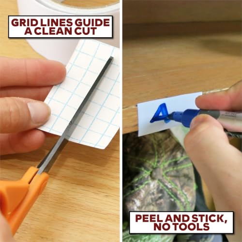 XFasten Dry Erase Tape White 2-Inch x 30-Feet (3-Pack 90 Feet Total) Zero Smudging Ghosting-Free Whiteboard Tape, Reusable Dry Erase Labels for Storage Bins, Sentence Strips for Teachers - size: 2-Inch x 30-Feet (3-Pack, 90 Feet Total)