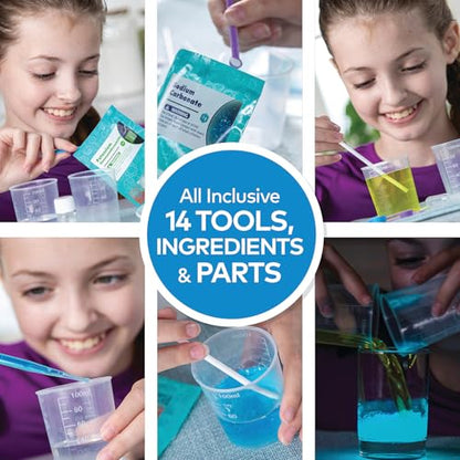 Fun Express 8 1/4" x 6 3/4" STEAM Glow-in-The-Dark Lab Science Kit - 14 Pc.