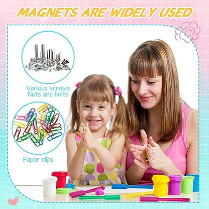 Honoson 6 Pcs Magnetic Wands for Classroom Magnet Bingo Wands STEM for Kids