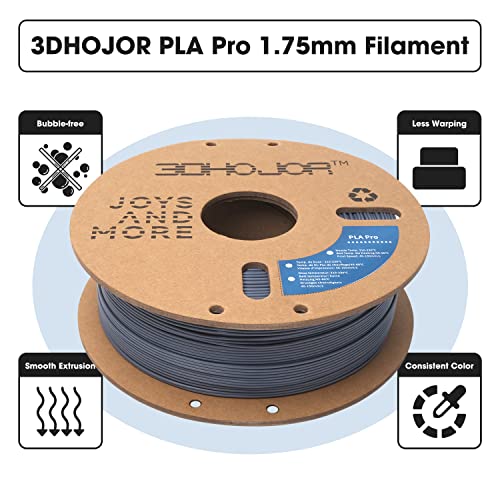 3DHoJor PLA+ 3D Printer Filamentt Grey,1KG - color: Grey