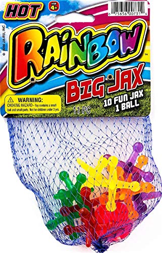JA-RU Big Jacks Toy Set (Pack of 3 Units) Kids Jax Classic Games Great Party Favors or Pinata Filler in Bulk. 731-1 - size: Pack of 3