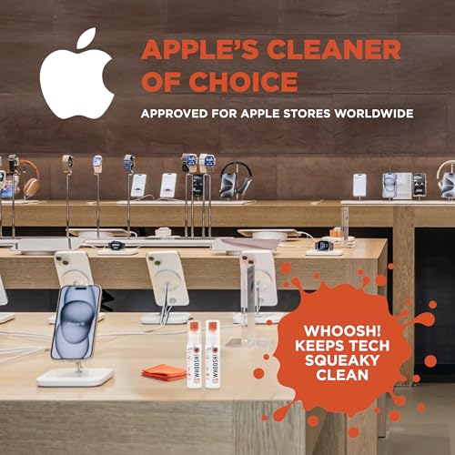 WHOOSH! Screen Shine Go – Refillable Screen Cleaner Kit, Set of 2, 1 fl oz - size: 1 fl oz (Pack of 2)