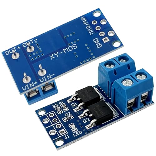 11PCS MOSFET Switch Driver Module, DC 5V-36V 15A (30A Peak 400W) PWM Control for Motors & LED Strips, Low Heat Design, Compatible with Arduino/Raspberry Pi