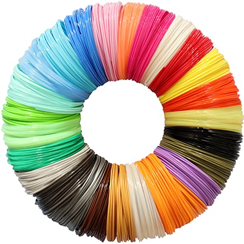 25 Colors 3D Pen PLA Filament Refill, Each Color 10feet, Total 250 Feet DO3D 3D Pen / 3D Printer PLA Refills Sample Pack, Compatible with MYNT3D / SCRIB3D Printing Pen - color: Pla 25 Colors