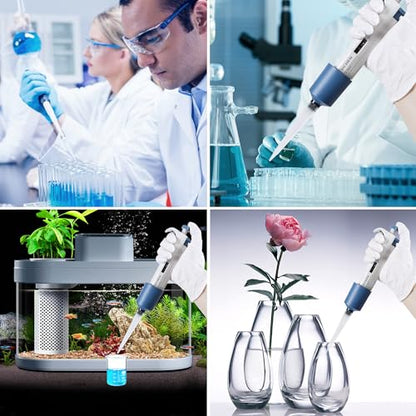 LICHEN Micropipette Adjustable 2-10ml with Pipette Tips - size: 2-10ml