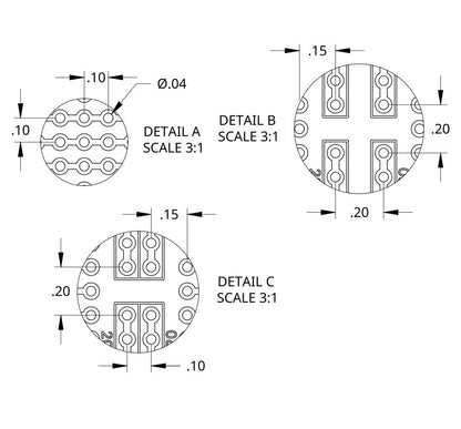 Double Sided ENIG Protoboard, Solderable Breadboard, Electronic Circuit Board for DIY Prototype Circuit, FR4, Plated Through Hole Solder Prototype Board, ST-Proto (4" x 4") - style: 4" x 4"